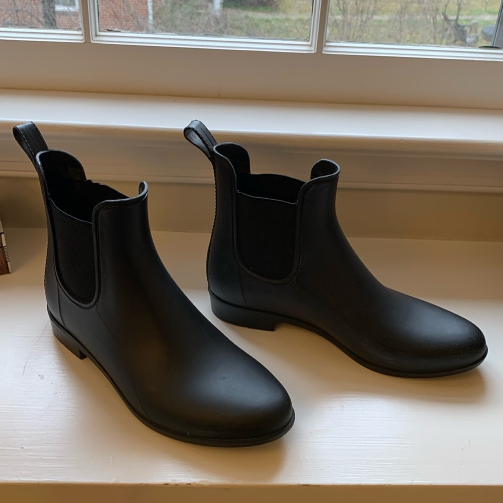 Cute j crew rain booms slip on